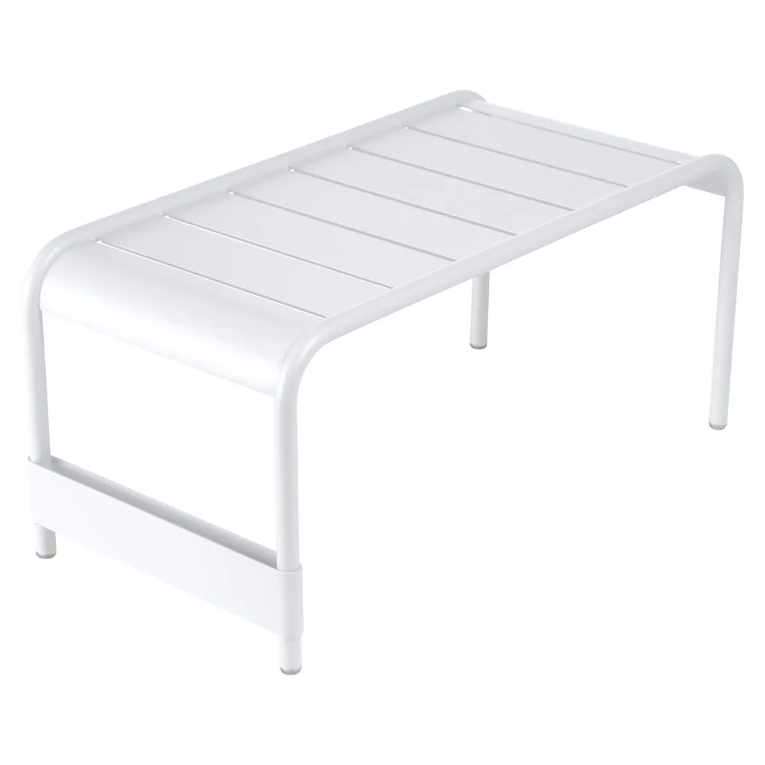 Fermob Luxembourg LUXEMBOURG GRANDE TABLE BASSE BANC 86X44 Blanc Coton